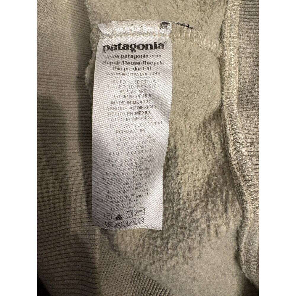 Patagonia Uprisal Bison Hoodie Mens Small Fitz Roy Gray Buffalo Sweatshirt - Picture 6 of 8